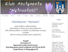 Tablet Screenshot of klubwytrwalosc.pl